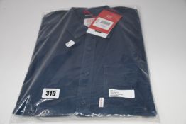 One as new Topo Design navy dirt men shirt size M.