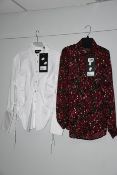 An as new The Kooples blouse (Size 0 - RRP €168) and an as new The Kooples Sateen Popeline blouse (
