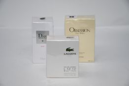 One Dior Homme Sport eau de toilette (200ml), one Obsession for men eau de toilette (200ml) and