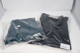 A pair of as new Oliver Spencer Ecological Evering drawstring trousers (M) together with a pair of