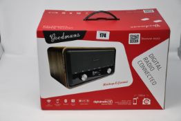 One boxed Goodmans Heritage II Connect digital radio.