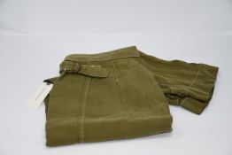 Four as new Anthropologie Khaki Green Crop pants size 8 (OB1161489). One as new Anthropologie