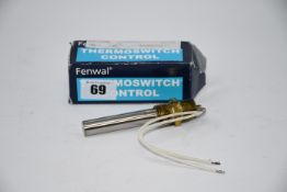 Two boxed Fenwal Thermoswitch control shell coupling heads.