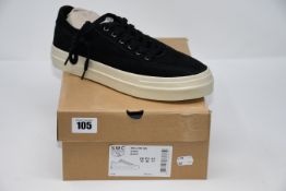 One boxed as new Stepney Workers Club Dellow suede black shoes size UK 10.