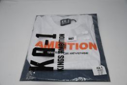 One man's as new Kings Ambition KA-1 t-shirt in white (XS, KW20-10).