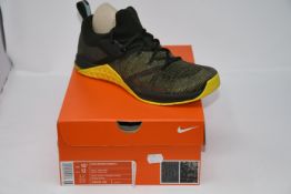 One pair of boxed as new Nike Metcon Flyknit 3 trainers (UK 9.5).
