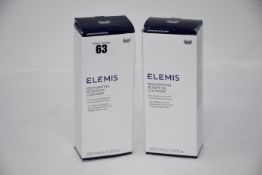 Six boxed as new Elemis Rehydrating Rosepetal Cleansers (200ml).
