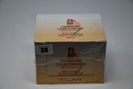 Twelve boxed as new TLM Colour Changing Foundation 30ml (TLM-F054B).