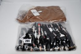 One as new Pleasures Beverly Twill Short (Colour: Black. Size S). One as new Mollusk Men's