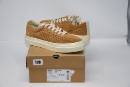 One boxed as new Stepney Workers Club Dellow Cord Tan sneakers size UK 11. One boxed as new