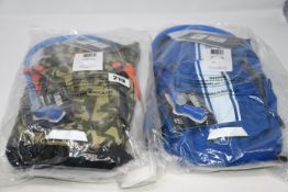 One as new CamelBak mini M.U.L.E. 50 OZ hydration pack lapis blue/white stripe (Junior) (