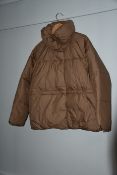 One as new Lindex dark dusty beige padded jacket size L (7996003).
