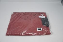 One as new Les Tien HV-2007 long sleeve shirt. Colour: light burgundy. Size: S.
