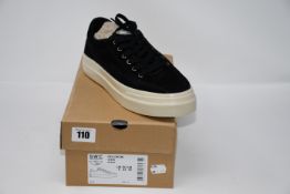 One boxed as new Stepney Workers Club Dellow suede black shoes size UK 9.