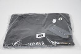 One as new Les Tien long sleeve shirt. Colour: charcoal grey. Size: S.