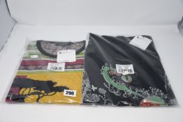 One as new Desigual Genova dress size 12 (20SWVW36). One as new Desigual Woman Jersey size 12 (