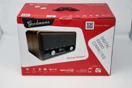 One boxed Goodmans Heritage II Connect digital radio.