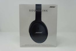 A boxed as new pair of Bose SoundLink Around-Ear Wireless Headphones II in Black (Box sealed).