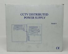 Two boxed SAC Electronics SE9638 5A 12V Metal Boxed Four Output Power Supply Units (As new, some