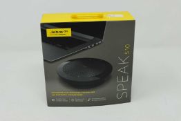 A boxed as new Jabra SPEAK 510 Portable USB and Bluetooth Desktop Speakerphone.