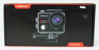 A boxed as new Campark ACT74 4k Action Camera.