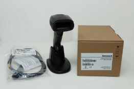 A boxed as new Honeywell Xenon 1950 Corded Rachet Barcode Scanner in Black (P/N: 1950GSR-2-2-INT)