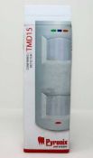 A boxed as new Pyronix TMD-15 FPTMD15G3-3 15m Twin Movement Combined PIR 3 Non-Overlapping