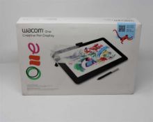 A boxed as new Wacom One Creative Pen Display 13