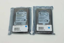 Two refurbished HP 581286-B21 600GB 10K RPM 6Gbps SAS 2.5 Inch Hard Drives (Packaging sealed).