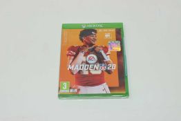 Three as new EA Sports Madden NFL 20 game disks for Microsoft XBOX One (Cases sealed, some damage to