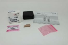 An as new Signia Contrast S+ Hearing Aid in Beige (REF: 10949268).