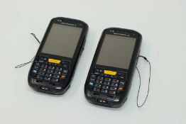 Two pre-owned Motorola MC45 MC4597-AAPBA0000 Handheld Barcode Scanners (Batteries not included.