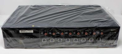A boxed as new PhD Solutions 8X10 HDBaseT genius Matrix with 2 independent HDMI outlets (PoH)(IR)(