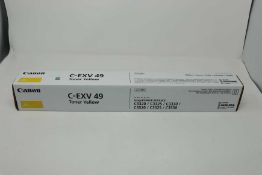 A boxed as new Canon C-EXV49 8527B002[AA] Yellow Toner Cartridge (Box sealed).