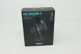 A boxed as new Logitech MX Master 3 Wireless Mouse (Box opened).