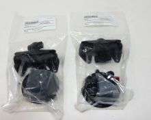 Two as new Zebra RAM Twist-Lock Suction Cup Double Ball Mount (P/N: RAM-B-166U).