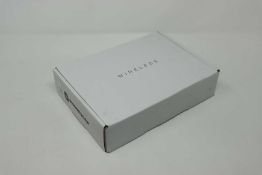 A boxed as new PhoneSoap Wireless UV Smartphone Sanitizer & QI Wireless Charger in Gunmetal.