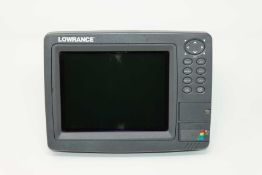 A pre-owned Lowrance LCX-37c Sonar Fishfinder Display (No transponder or other accessories included)