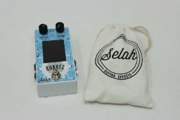 An as new Selah Effects Quartz Timer V2 Guitar Pedal with storage bag.