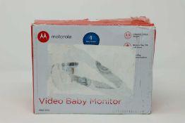 A boxed as new Motorola MBP36S Digital Video Baby Monitor (Box opened, cosmetic damage to box).