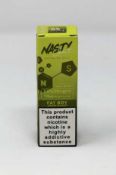 Ten boxed as new 10ml bottles of Fat Boy Green Mango Nic Salt E-Liquid by Nasty Juice (2%/20mg