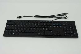 Four boxed as new Dell KB216 USB Keyboards in Black (P/N: KB216-BK-UK) (Boxes opened, some