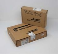 A boxed as new Allen Bradley SLC500 PLC I/O Module (MAT NO: 1746-NI4 B) (Box sealed) and a boxed