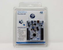 Five boxed as new STMicroelectronics STM32F0 ARM Cortex-M0 MCU 32-Bit Embedded Evaluation Boards.