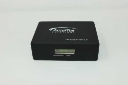 An AccelTex The Accelerator 2.0 Site Survey Battery Pack with carry case, 2.1mm male-to-male