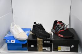 One as new Adidas white continental vulc trainers size UK 10. One as new Adidas Women's Runfalcon