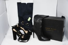 One as new Azalea Wang Im Moving On belted thing high stiletto chap boot size US 8.5. One as new