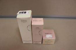 Three boxed Momotoaro Apotheca beauty products to include one Momotaro balancing toner (55ml), one