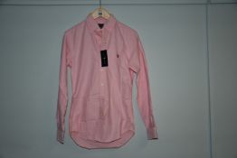 One as new Ralph Lauren Slim Fit Oxford Shirt pink size XS (710549084008).