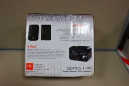 One boxed as new JBL two way professional compact loudspeaker with wall mounts included ( One